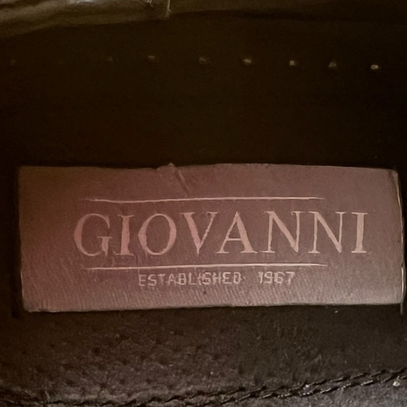 Giovanni 6484 Leather Wingtip Oxford Dress Shoes Black Tweed Men's Size 13 - Picture 6 of 14